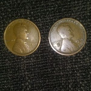 1918 and a 1919 Lincoln penny